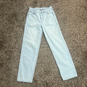 AE Strigid Highest Waist Crossover Baggy Straight Jean